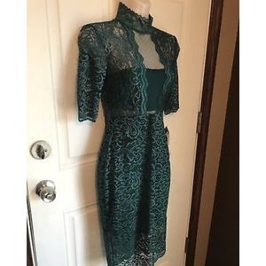 Express ~ Lace Mock Sheath Cocktail Dress